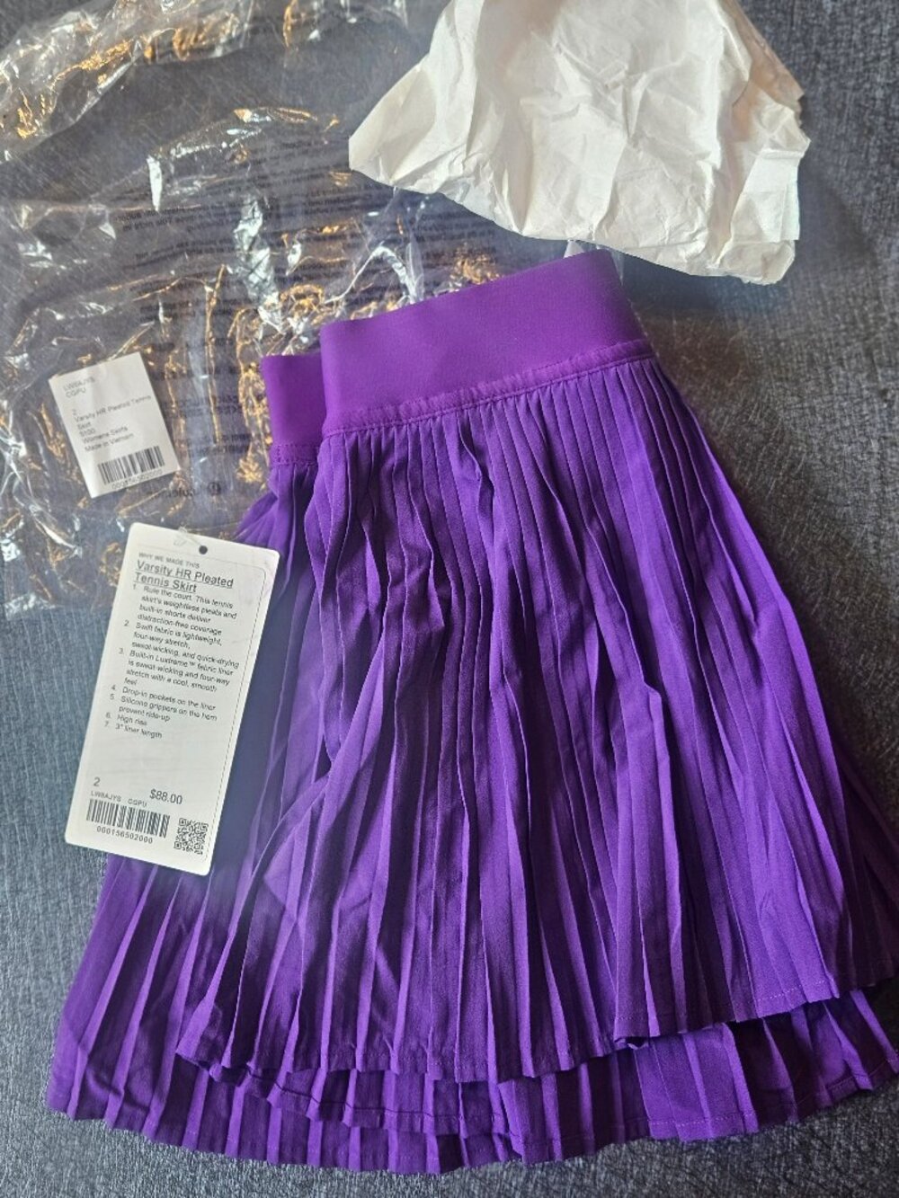 Varsity High-Rise Pleated Tennis Skirt - Picture 6 of 10